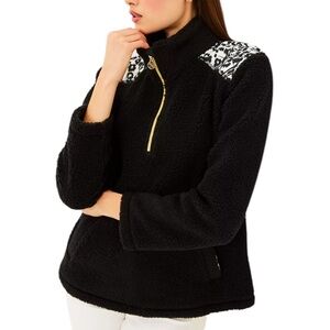 NWT Lilly Pulitzer Wallen Sherpa 1/2 zip Large